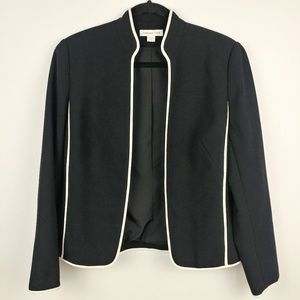 Coldwater Creek Black Blazer with White Trim
